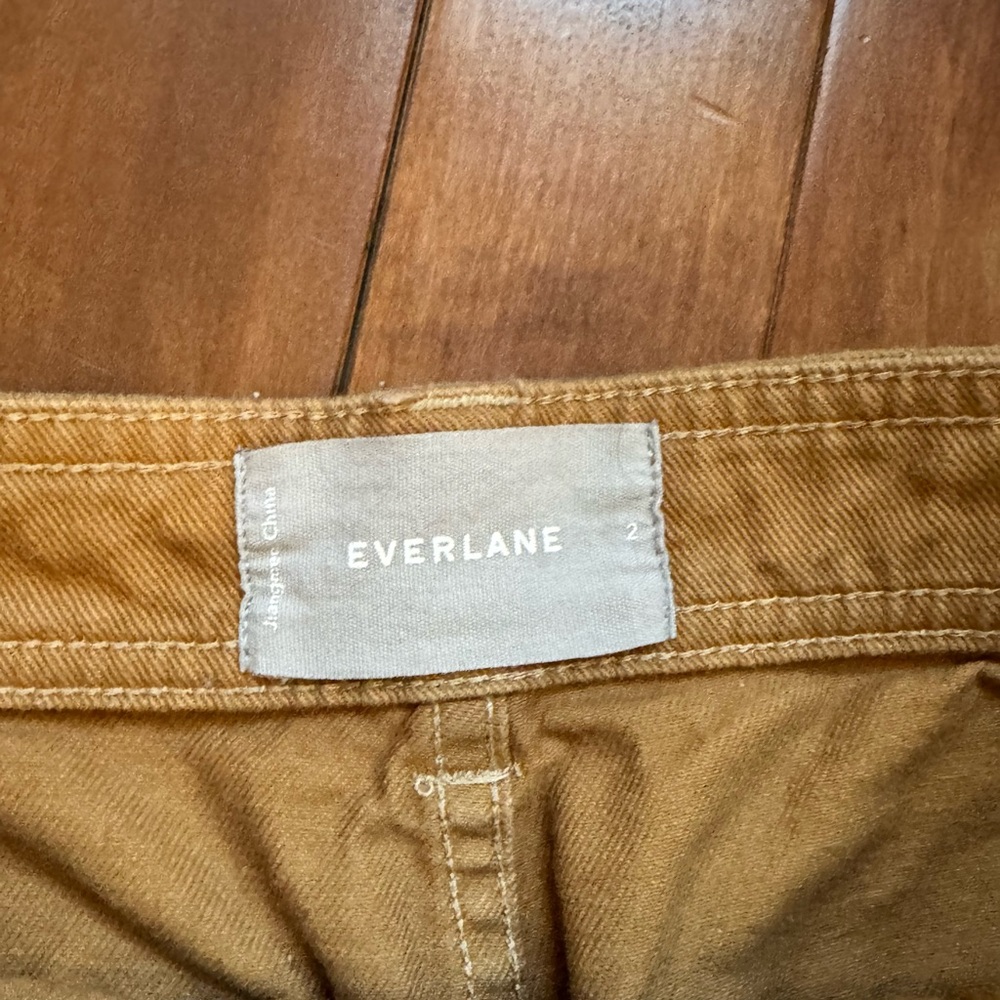 Everlane Straight-Leg Handy Pants in Warm Caramel - Size 2 - Picture 3 of 3